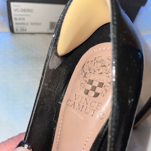 VINCE CAMUTO Marble/Black Patent SZ 6.5 WORN ONCE - Picture 7 of 11
